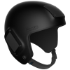 Cookie Fuel open face skydiving camera helmet, black. Shown from the side