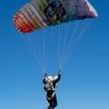 Performance Designs Valkyrie Hybrid canopy. Shown from the back during flight