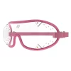 Kroops Boogie skydiving goggles with clear lens and pink trim