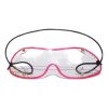 Mini Flex-z goggles with clear lens and pink trim