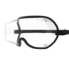 Kroops VFR Over The Glasses skydiving goggles with clear lens and black trim