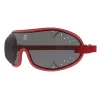 Kroops Boogie skydiving goggles with smoke lens and red trim