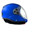 BONEHEAD AERO FULL FACE HELMET, royal blue. Shown from the side with closed visor