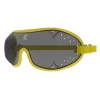 Kroops Boogie skydiving goggles with smoke lens and yellow trim