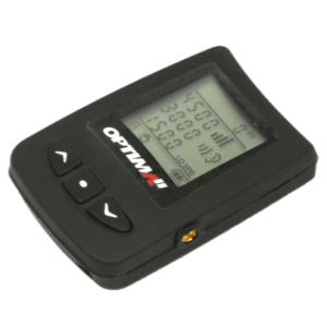 L&B Optima 2 altimeter with LED socket. It has a screen and three buttons