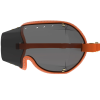 Kroops VFR Over The Glasses skydiving goggles with smoke lens and orange strap