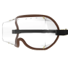 Kroops VFR Over The Glasses skydiving goggles with clear lens and brown strap