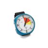 Robnik analog altimeter with white 4000 meter dial and blue case. Velcro Mount