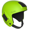 Cookie Fuel open face skydiving camera helmet, lime green. Shown from the side