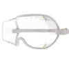 Kroops VFR Over The Glasses skydiving goggles with clear lens and white strap