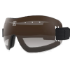 Kroops 13-Five skydiving goggles with brown gradient lens and black strap