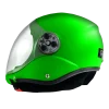 BONEHEAD AERO FULL FACE HELMET, green. Shown from the side with closed visor