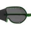 Kroops VFR Over The Glasses skydiving goggles with smoke lens and green strap