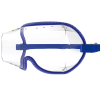 Kroops VFR Over The Glasses skydiving goggles with clear lens and blue strap