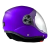 BONEHEAD AERO FULL FACE HELMET, purple. Shown from the side with closed visor