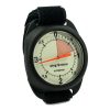 Barigo analog altimeter, 4000 meters fluorescent dial and black case. Velcro mounting