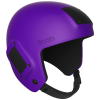 Cookie Fuel open face skydiving camera helmet, purple. Shown from the side