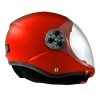 BONEHEAD AERO FULL FACE HELMET, red. Shown from the side with closed visor