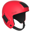 Cookie Fuel open face skydiving camera helmet, red. Shown from the side