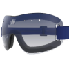 Kroops 13-Five skydiving goggles with blue gradient lens and blue strap