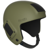 Cookie Fuel open face skydiving camera helmet, tactical green. Shown from the side