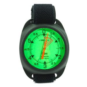 Barigo Analog Altimeter, 6000 meters fluorescent dial, with black case and Velcro mount 1