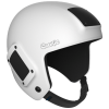 Cookie Fuel open face skydiving camera helmet, white. Shown from the side