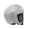 Parasport Italia Z1 JED-A Wind IAS open face skydiving helmet. Lead Grey color. Shown from the side