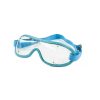 Kroops Boogie skydiving goggles with light blue trim and clear lens