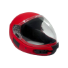 Square1 Kiss skydiving fullface helmet shown from the side with closed visor. Color: Red