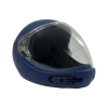 Square1 Kiss skydiving fullface helmet shown from the side with closed visor. Color: Navy Blue