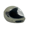 Square1 Kiss skydiving fullface helmet shown from the side with closed visor. Color: Grey