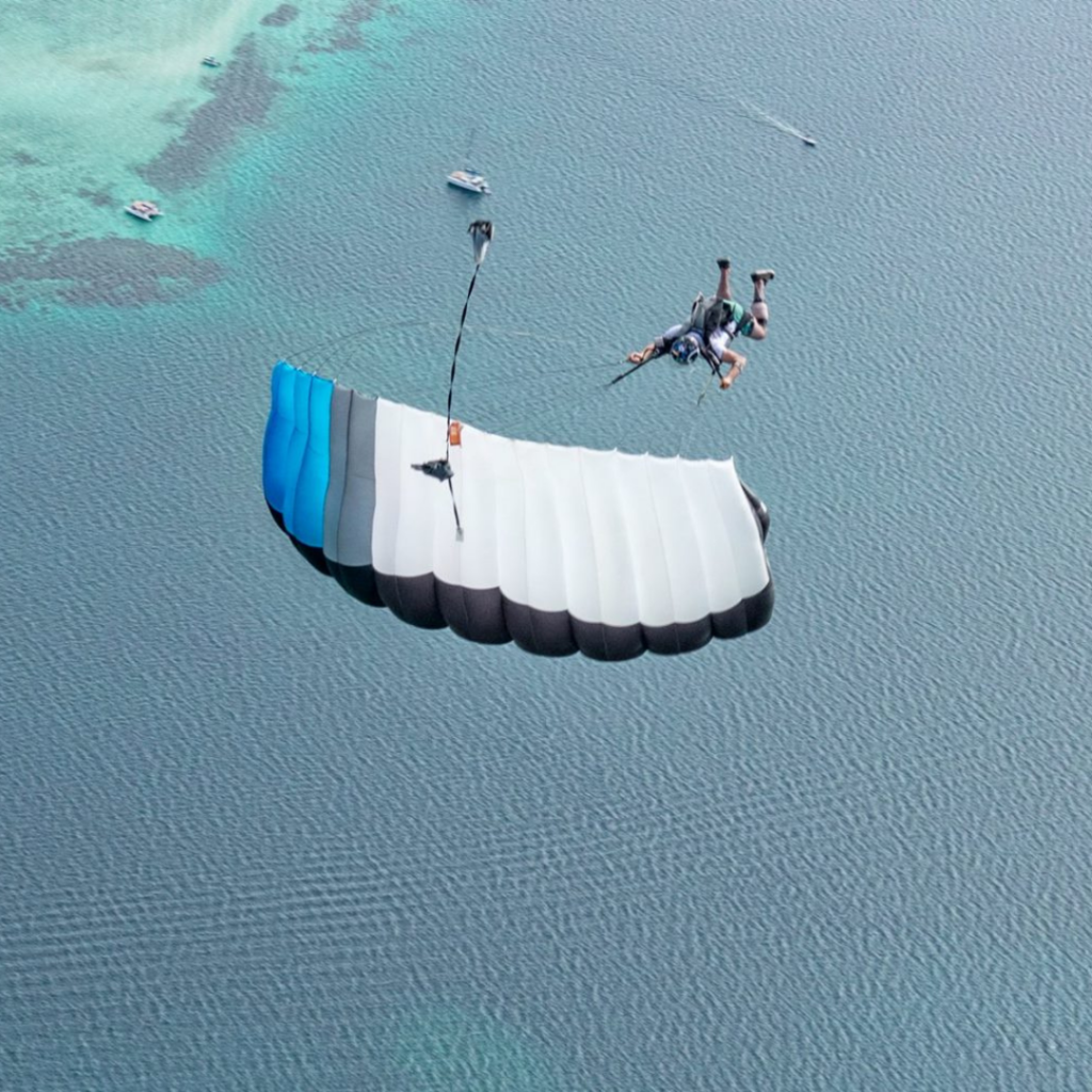 JYRO Crossfire 3 Main Canopy. Shown from the top while flying