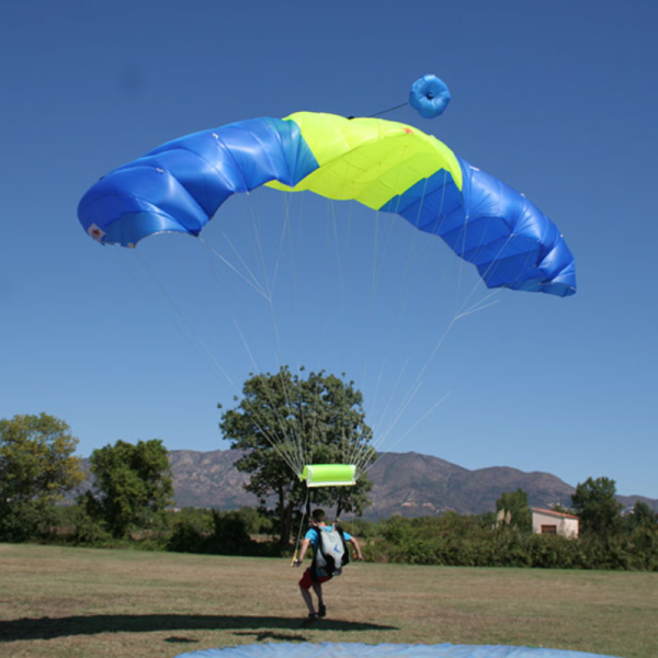 Icarus World Equinox main canopy. Shown from the back during landing