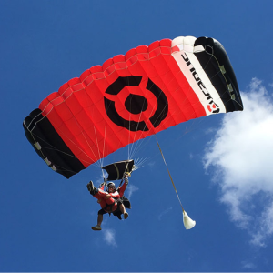 Icarus World TX2 main canopy. Shown from the bottom during flight