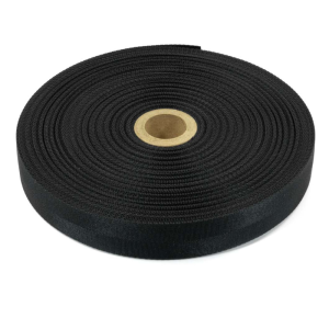 Roll of black nylon support tape 1"