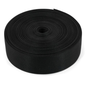 Roll of Square Weave 1 and half inch, black