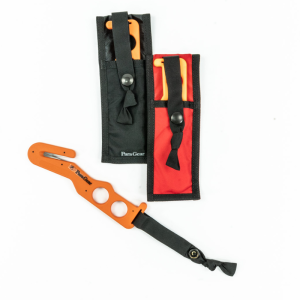 Paragear Captain Hook Knife. Orange with different colored pouches. K15550