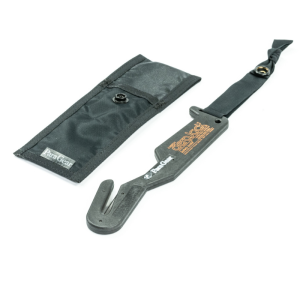 Paragear Carbon Aerojack Knife, black with black pouch. K2009