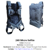 Para-Phernalia Micro Softie Complete with conventional harness. Shown from the front and back