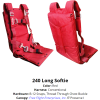 Para-Phernalia Long Softie Complete with conventional harness. Shown from the front and back
