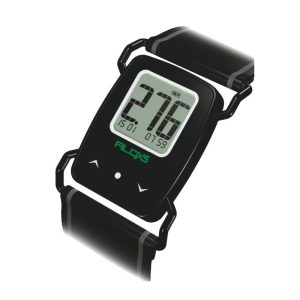 Parasport Italia Aloxs digital altimeter. It has a black case and lcd screen