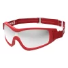 Kroops Arch skydiving goggles with tinted lens, red frame and red strap