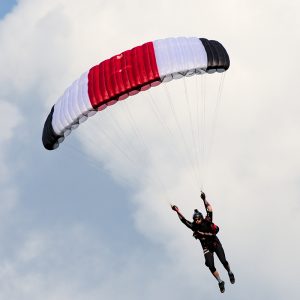 Paratec XTC Main Canopy. Shown from the front while flying