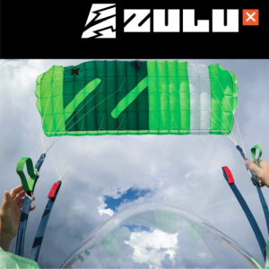 Aerodyne ZULU-X main canopy. Shown from the bottom from pilot perspective