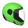 Cookie G35 Fullface Skydiving Helmet. Color is Lime Green