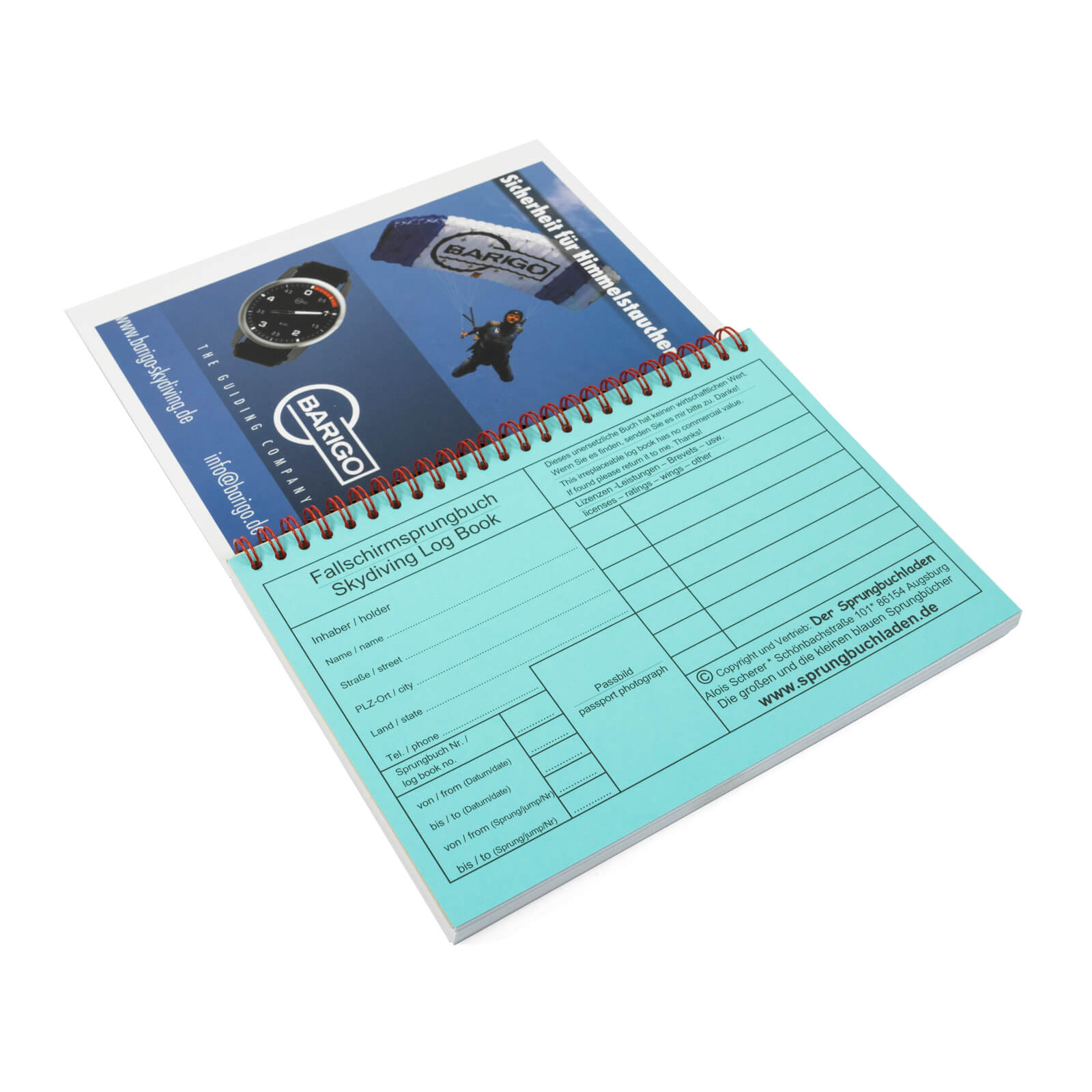 skydiving logbook