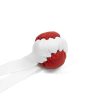 WINGSTORE LEATHER HACKEY HANDLE. White and Red