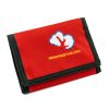 WINGSTORE WALLET, red. Shown from the outside