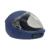 Square1 Kiss skydiving fullface helmet shown from the side with closed visor. Color: Navy Blue